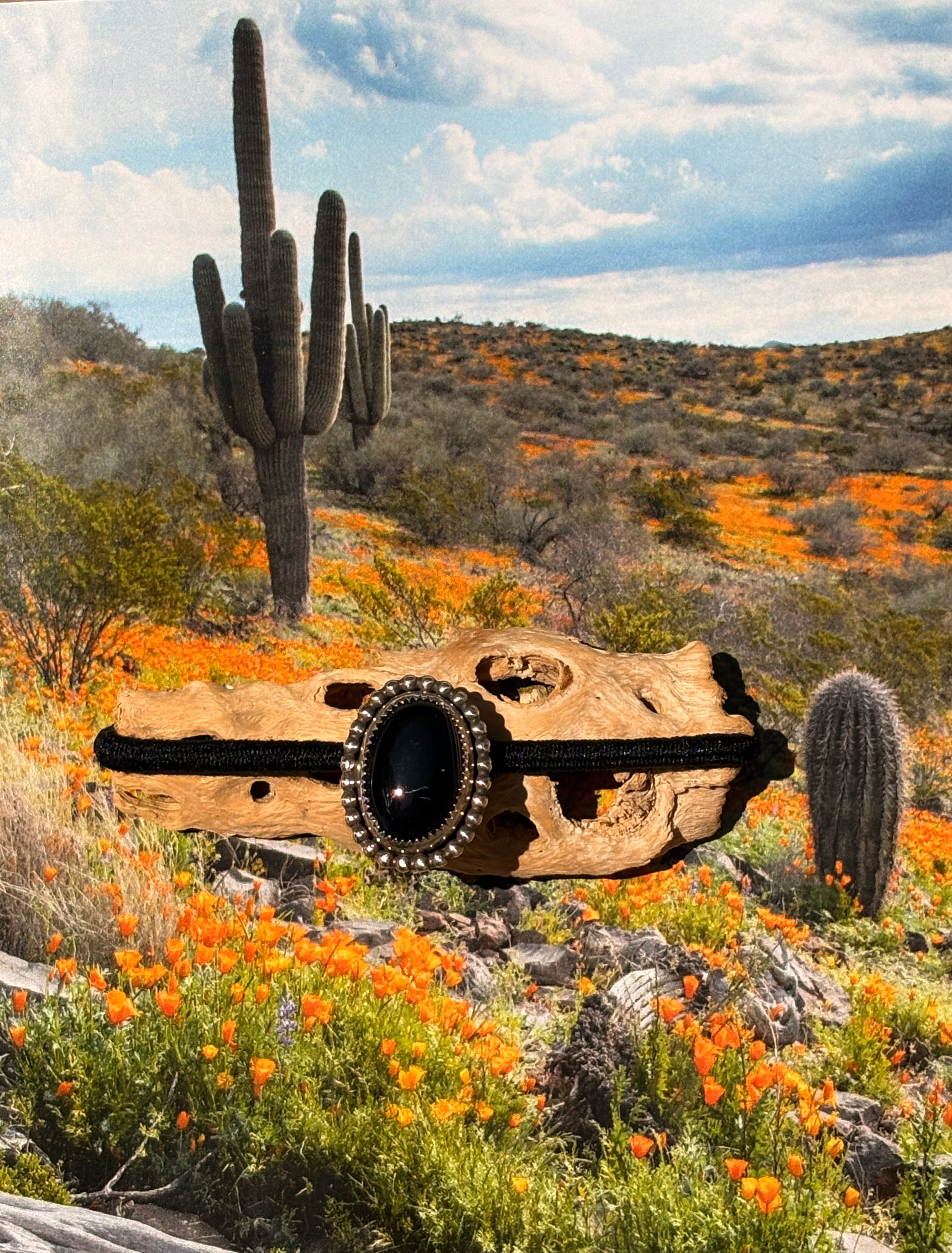 Black Onyx Hair Charm